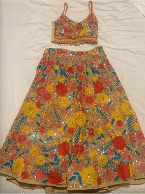 Posh Georgette Embroidered Umbrella Lehenga Party Wear